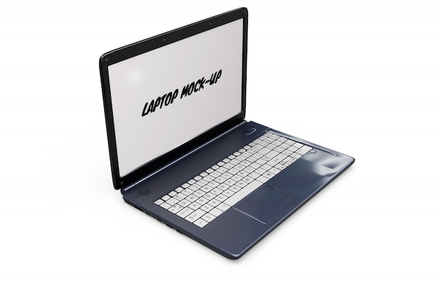 Free PSD laptop mock-up isolated