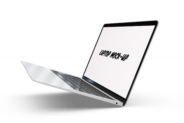 Free PSD laptop mock-up isolated