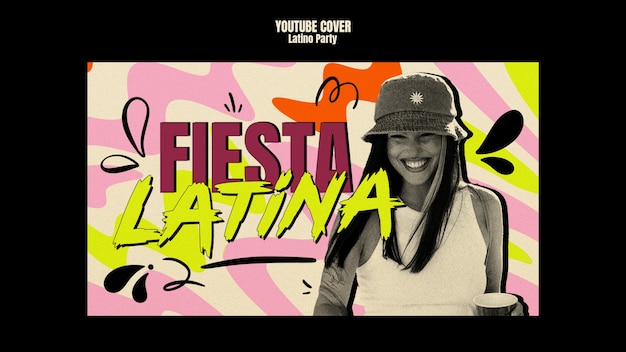 Latino party template design