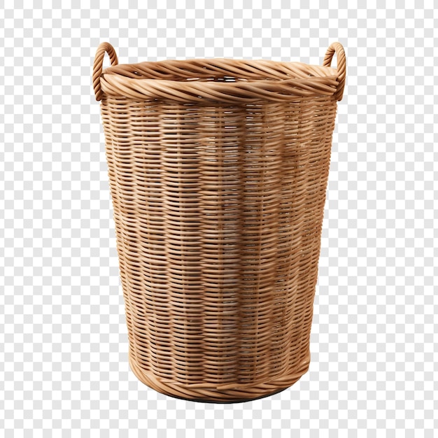 Free PSD laundry basket isolated on transparent background