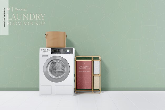 Laundry Room Wall Mockup