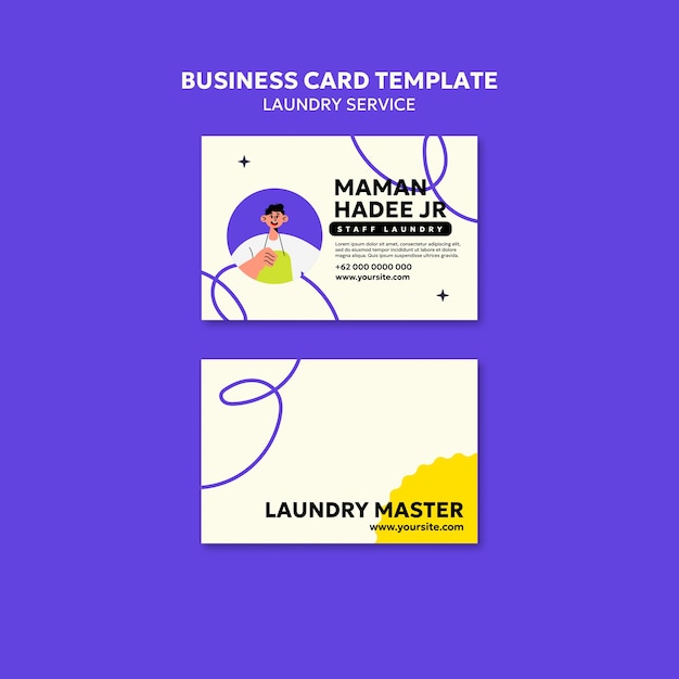 Laundry service business card