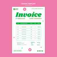 Free PSD laundry service invoice  template