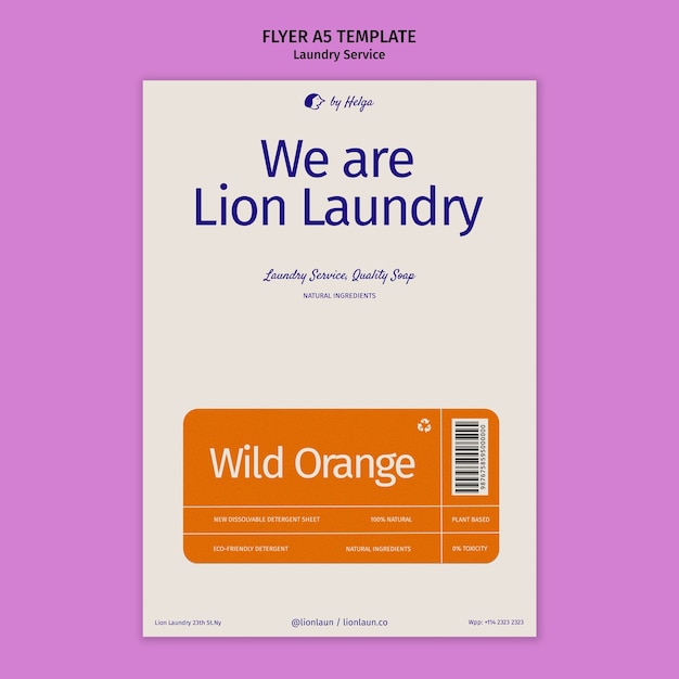 Free PSD Laundry Service Template Design – Download Now!