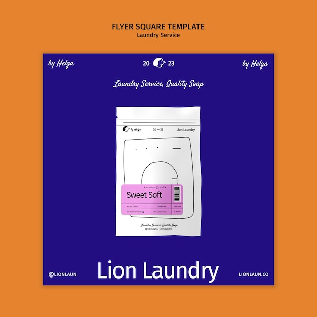 Laundry service template design