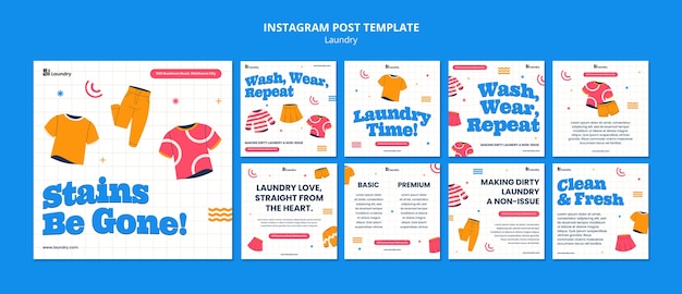 Laundry service template design