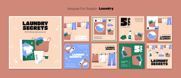 Laundry service template design