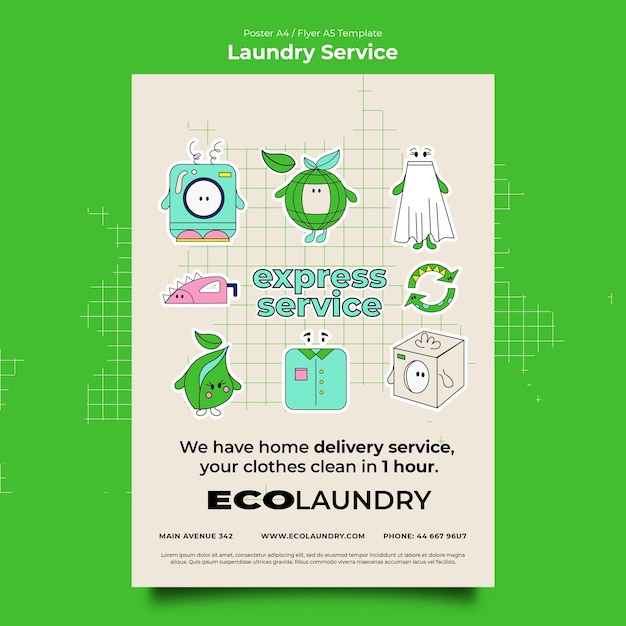 Laundry service template design