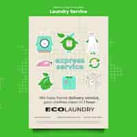 Free PSD laundry service template design