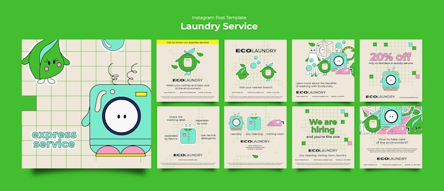 無料PSD ランドリーサービスのテンプレートの設計