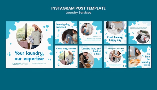 無料PSD ランドリーサービスのテンプレートの設計