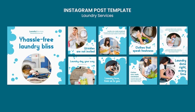 無料PSD ランドリーサービスのテンプレートの設計