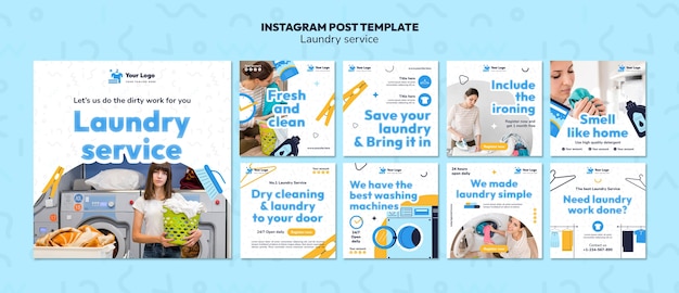 Laundry service template design