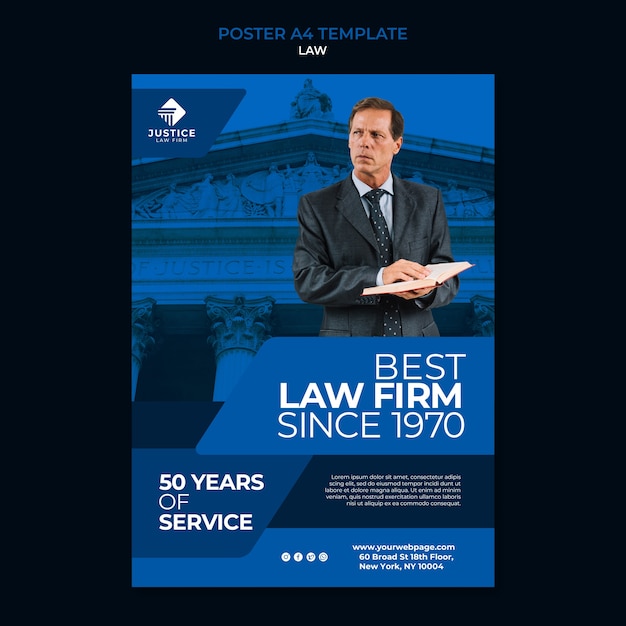법률 포스터 디자인 서식 파일