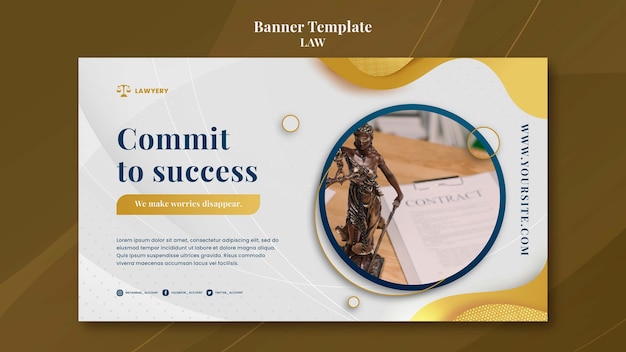 法律テンプレートバナーデザイン