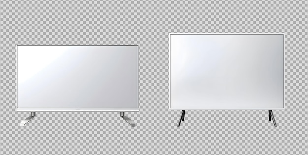 Free PSD lcd tv monitor isolated on background