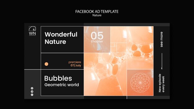 Узнайте о замечательном шаблоне facebook для природы