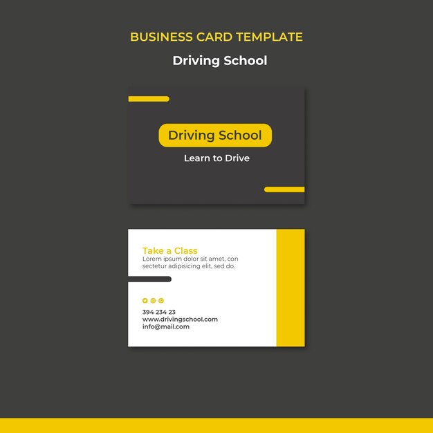 Learn to drive business card