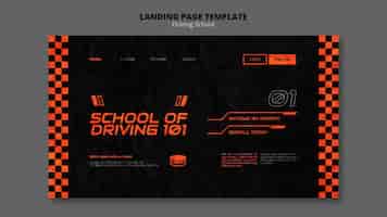 Free PSD learn to drive landing page template