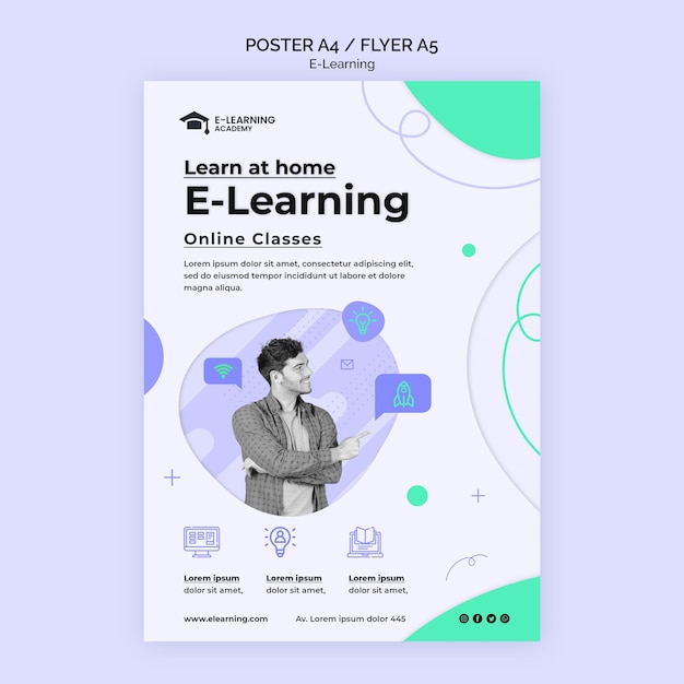 Learn from gome poster template