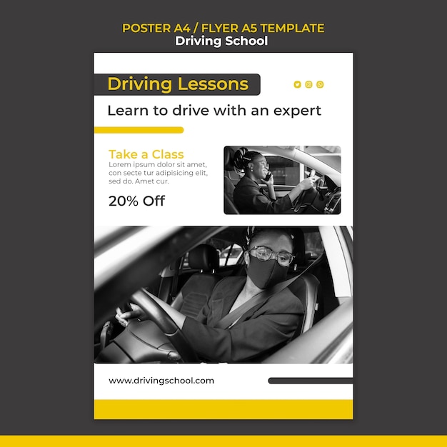 4 포스터 운전 배우기