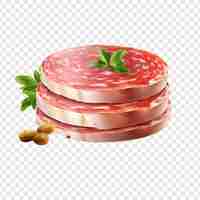 Free PSD lebanon bologna isolated on transparent background