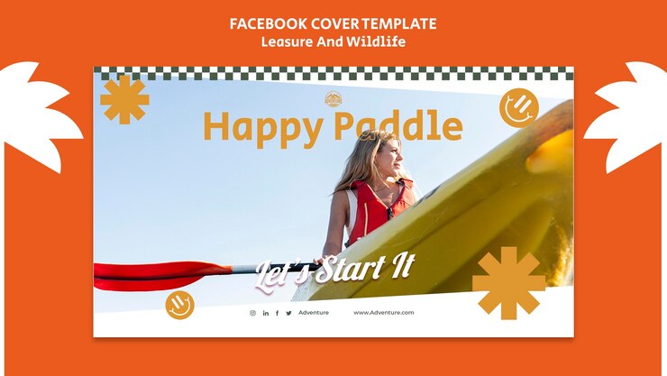 Free PSD leisure and wildlife facebook cover template