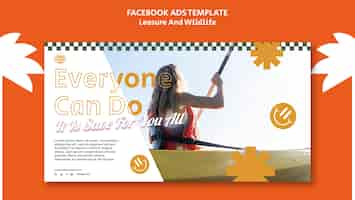 Free PSD leisure and wildlife facebook template