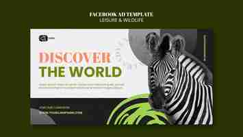 Free PSD leisure and wildlife facebook template