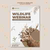 Free PSD leisure and wildlife poster template