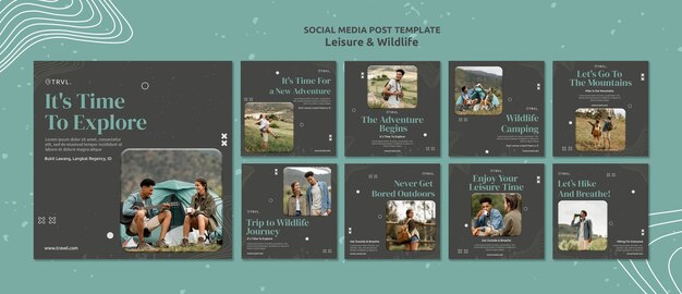 Leisure and wildlife social media posts
