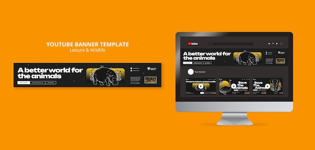 Leisure and wildlife template design