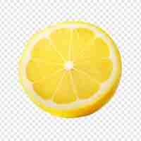 Free PSD lemon isolated fruits on transparent background