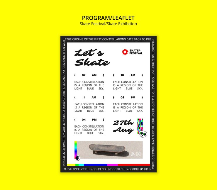 Free PSD let&#039;s skate festival