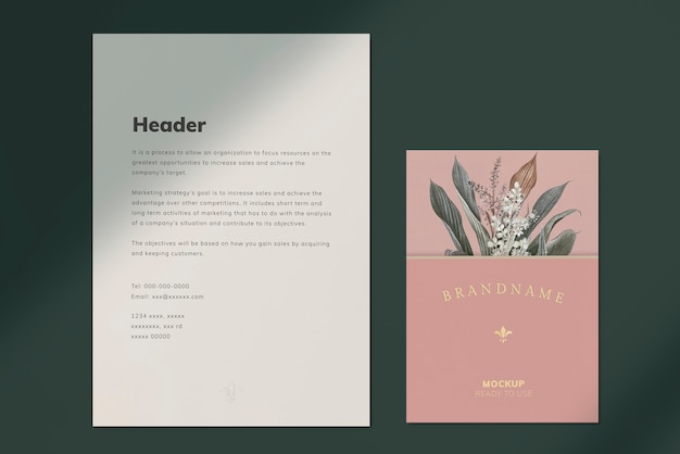 Free Download: Stylish Letter Template for Creative Professionals