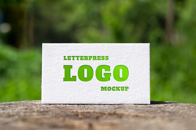 Letterpress business card