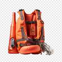 Free PSD life saving equipment life jackets isolated on transparent background