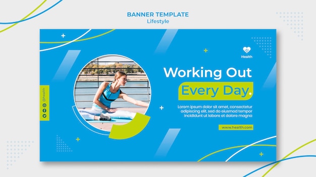 Free PSD lifestyle banner design template