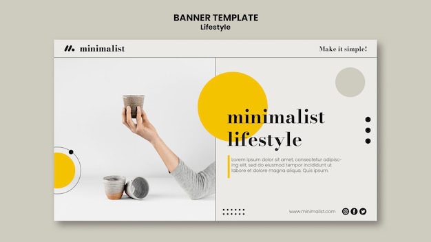 Lifestyle banner design template