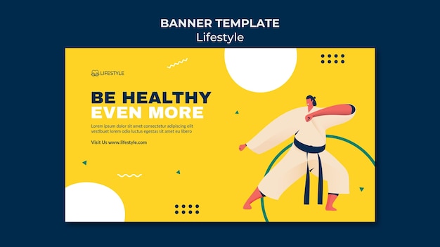 Free PSD lifestyle banner template