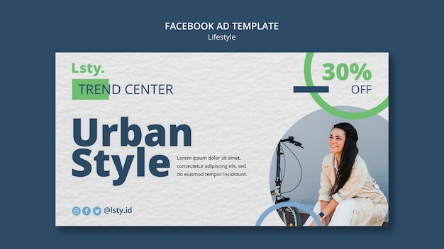 Lifestyle Concept Facebook Template Free PSD Download