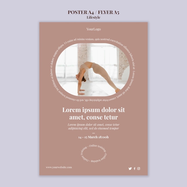 Lifestyle poster template