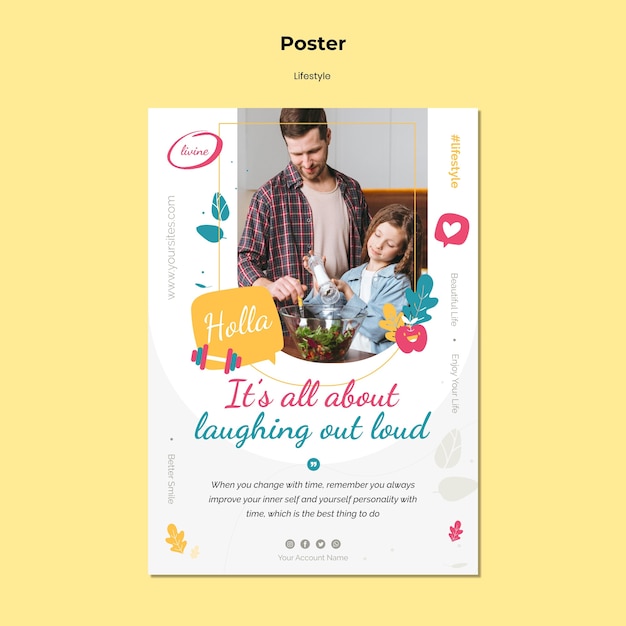 Lifestyle poster template