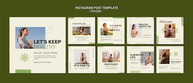 Free PSD lifestyle template design