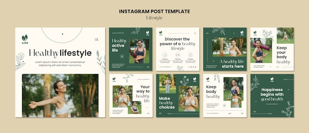 Free PSD lifestyle template design