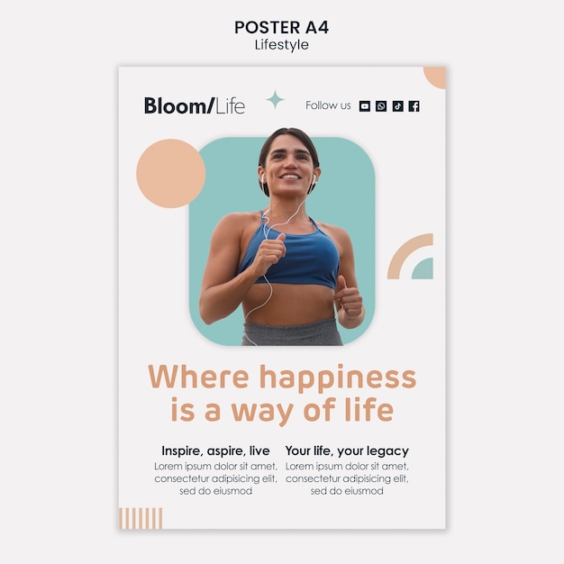 Free PSD lifestyle template design