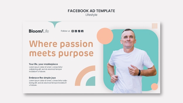 Free PSD lifestyle template design