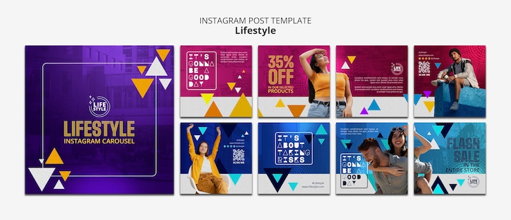 Free PSD lifestyle template design