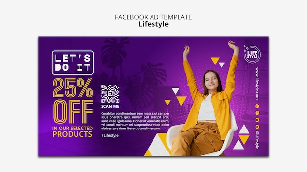 Free PSD lifestyle template design