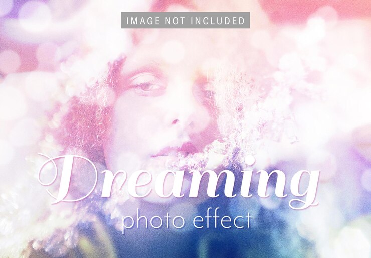 Free PSD light bokeh image effect